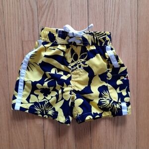 Tommy Hilfiger Baby Yellow and Blue Swim Trunks